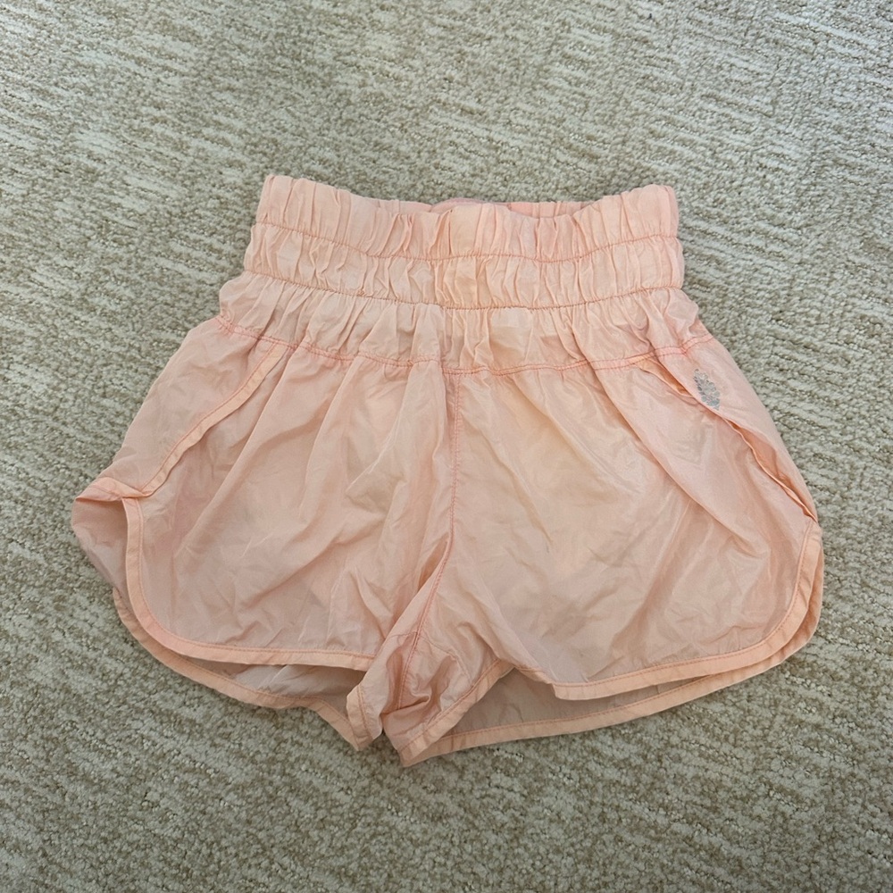 Peach free people movement way home shorts